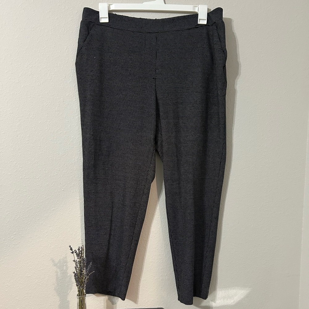 Nine West Black Business Pants w/Small White Dotted Pattern, Size:XL, Never Worn